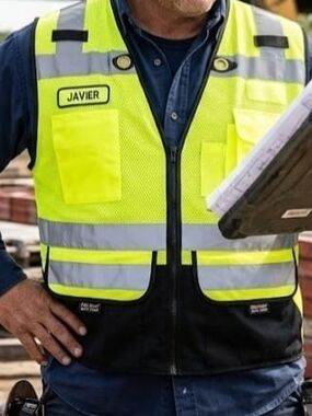 High-Visibility Safety Vest - Yellow